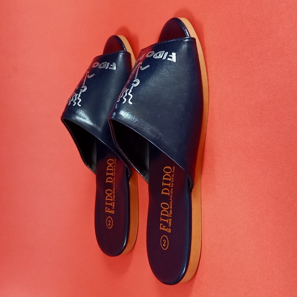 Very Rare 1985 Fido Dido blue Slip On Summer Shoe's UNISEX - Picture 6 of 8